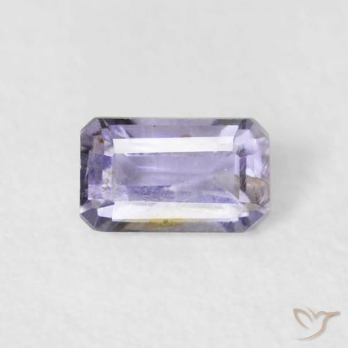 0.29ct Naturel Medium Light-Violet iolite, Taille émeraude, VS-SI
