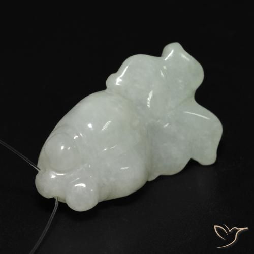 Jade Vert pâle naturelle Fantaisie, 20.53 ct, Translucide