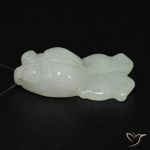 Jade Vert pâle naturelle Fantaisie, 20.53 ct, Translucide