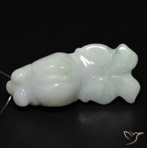 25.77ct Naturel Vert moyen Jade, Fantaisie, Translucide