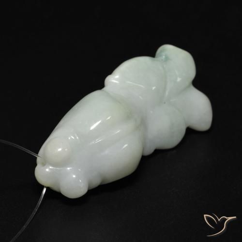Jade Vert moyen naturelle Fantaisie, 25.77 ct, Translucide