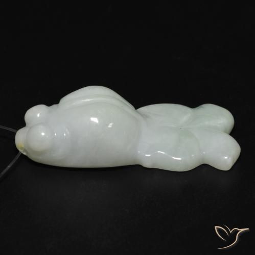 Jade Vert moyen naturelle Fantaisie, 25.77 ct, Translucide