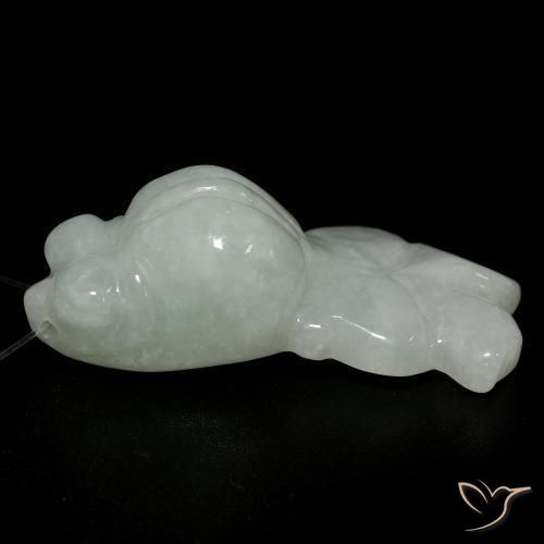 Jade Gris vert naturelle Fantaisie, 22.00 ct, Translucide