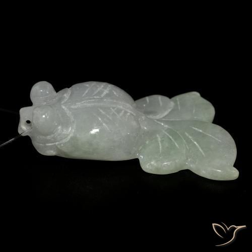 Jade Vert moyen naturelle Fantaisie, 49.39 ct, Translucide