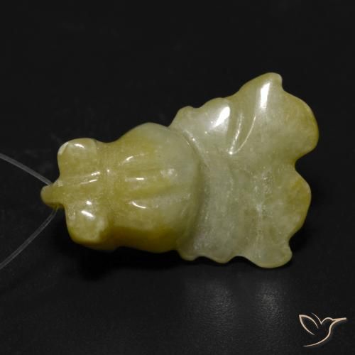 17.32ct Naturel Vert clair Jade, Fantaisie, Translucide