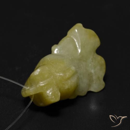 Jade Vert clair naturelle Fantaisie, 17.32 ct, Translucide