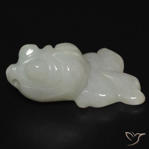 Jade Gris vert naturelle Fantaisie, 22.62 ct, Translucide