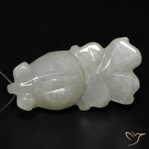 Jade Vert moyen naturelle Fantaisie, 29.36 ct, Translucide