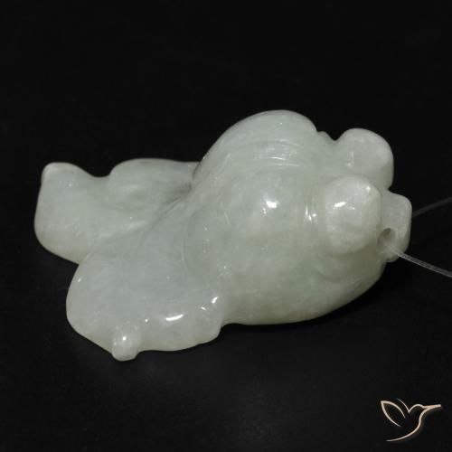Jade Vert moyen naturelle Fantaisie, 40.87 ct, Translucide
