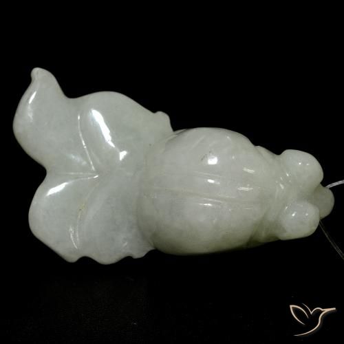 Jade Vert moyen naturelle Fantaisie, 43.55 ct, Translucide