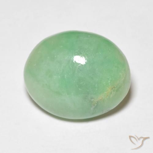 4.81ct Naturel Vert clair Jade, ovale, Opaque