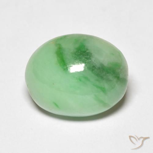 4.86ct Naturel Vert clair Jade, ovale, Opaque