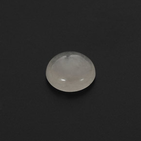 Jadéite Blanc naturelle Coupe roude, 1.59 ct, Translucide