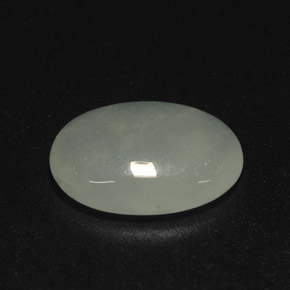Jadéite vert naturelle transparent, 2,39 ct, transparent / translucide