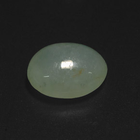 Jadéite vert naturelle transparent, 6,28 ct, transparent / translucide