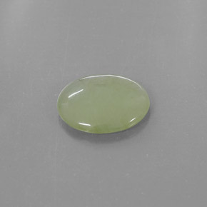 Jadéite vert naturelle transparent, 3,20 ct, transparent / translucide
