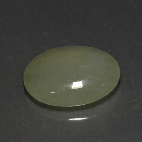 Jadéite vert naturelle transparent, 4,80 ct, transparent / translucide