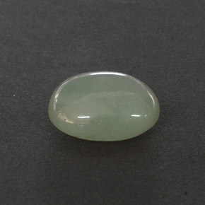 Jadéite vert naturelle transparent, 3,23 ct, transparent / translucide
