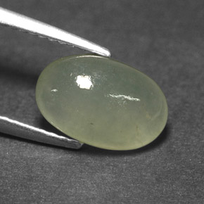 Jadéite Vert clair naturelle Transparent, 2.49 ct, Transparent / Translucide