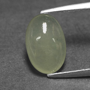Jadéite Vert clair naturelle Transparent, 2.49 ct, Transparent / Translucide
