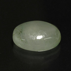 Jadéite vert naturelle transparent, 4,22 ct, transparent / translucide