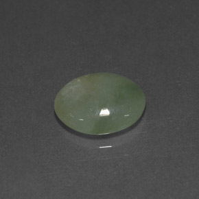 Jadéite vert naturelle transparent, 2,90 ct, transparent / translucide