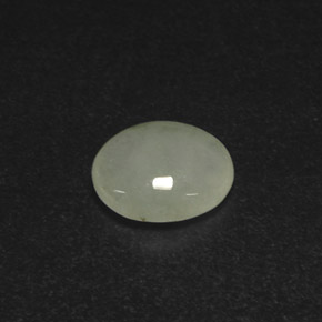 Jadéite vert naturelle transparent, 2,81 ct, transparent / translucide