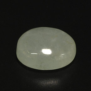 Jadéite vert naturelle transparent, 4,80 ct, transparent / translucide