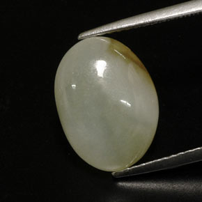 Jadéite multicolore naturelle transparent, 6,78 ct, transparent / translucide