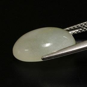 Jadéite multicolore naturelle transparent, 6,78 ct, transparent / translucide