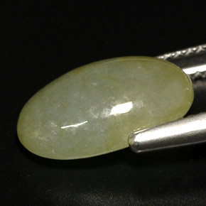 Jadéite multicolore naturelle transparent, 5,55 ct, transparent / translucide