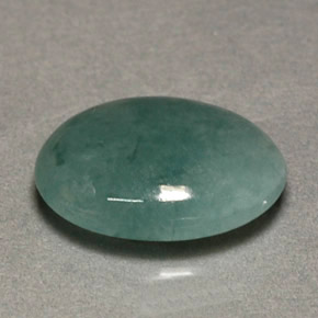 Jadéite vert naturelle transparent, 2,63 ct, transparent / translucide