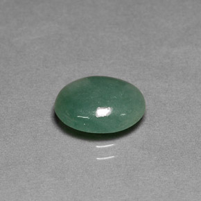 Jadéite vert naturelle transparent, 2,90 ct, transparent / translucide