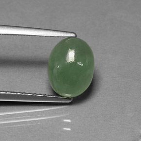 Jadéite Vert naturelle Transparent, 2.82 ct, Transparent / Translucide
