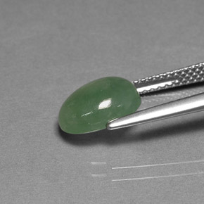 Jadéite Vert naturelle Transparent, 2.82 ct, Transparent / Translucide