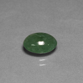 Jadéite vert naturelle transparent, 2,37 ct, transparent / translucide