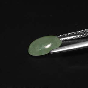 Jadéite Vert naturelle Transparent, 1.70 ct, Transparent / Translucide