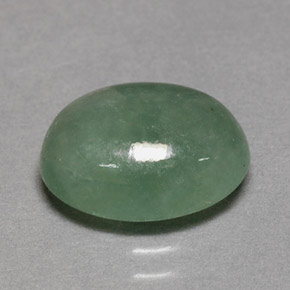 Jadéite vert naturelle transparent, 4,52 ct, transparent / translucide