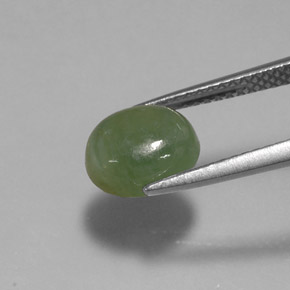 Jadéite vert naturelle transparent, 2,64 ct, transparent / translucide