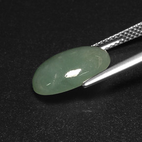 Jadéite Vert naturelle Transparent, 4.81 ct, Transparent / Translucide