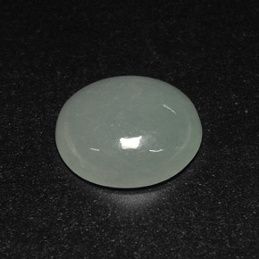 Jadéite vert naturelle transparent, 7,10 ct, transparent / translucide
