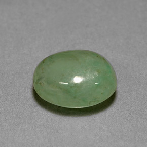 Jadéite vert naturelle transparent, 3,12 ct, transparent / translucide