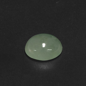 Jadéite vert naturelle transparent, 3,80 ct, transparent / translucide