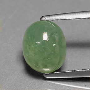 Jadéite Vert naturelle Transparent, 2.93 ct, Transparent / Translucide