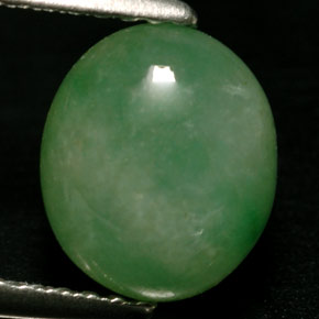 Jadéite Vert naturelle Transparent, 2.71 ct, Transparent / Translucide
