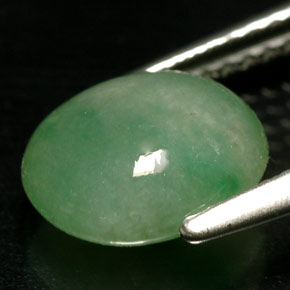 Jadéite Vert naturelle Transparent, 2.71 ct, Transparent / Translucide