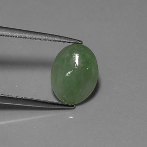 Jadéite Vert naturelle Transparent, 2.31 ct, Transparent / Translucide