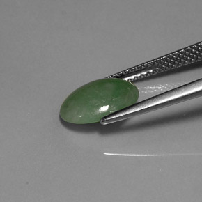 Jadéite Vert naturelle Transparent, 2.31 ct, Transparent / Translucide