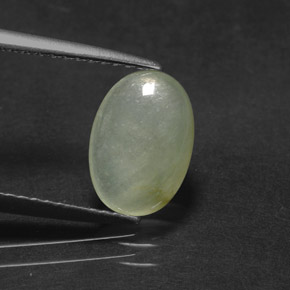 Jadéite vert naturelle transparent, 1,87 ct, transparent / translucide
