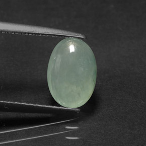 Jadéite Vert naturelle Transparent, 1.68 ct, Transparent / Translucide